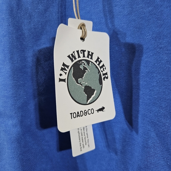 Toad&co blue casual office dress with pockets size small nwt‎ Hemp daybreaker - Picture 6 of 7